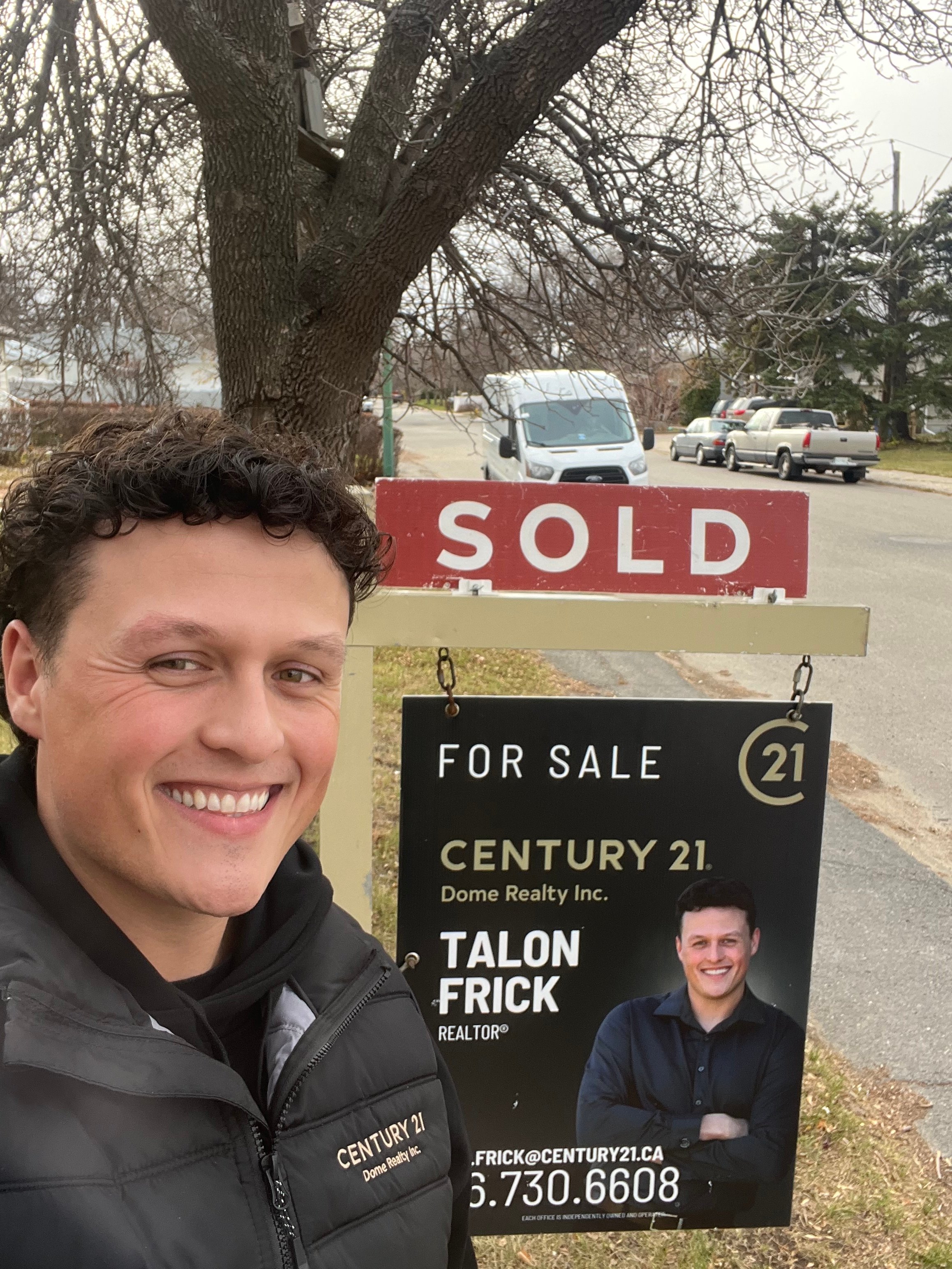 Talon Frick — SOLD sign Regina fall